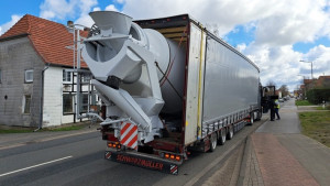 Der Lkw aus Serbien wurde aus dem Verkehr gezogen.